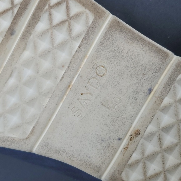 Saydo Blue Leather Loafers Slip-on EU 40 US 9.5 Made In Portugal - Picture 4 of 11